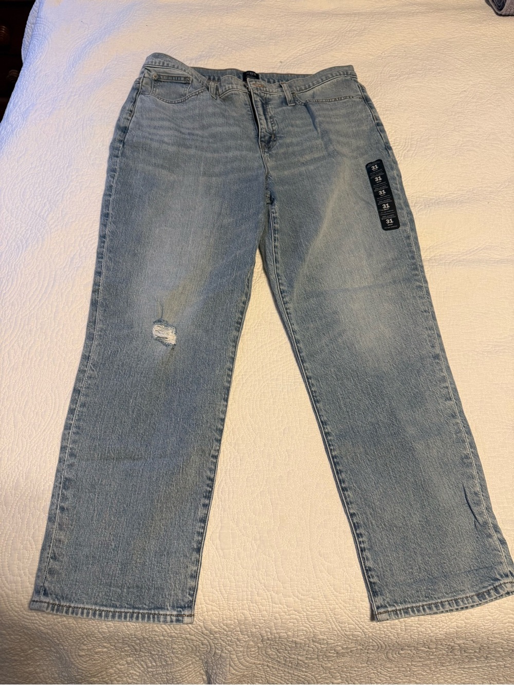 J. Crew Women's Light Blue Boyfriend Jeans